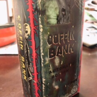 coffin bank ブリキ　ゼンマイ　米屋　日本製