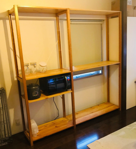 システム収納家具　無垢パイン材　ルンディア（Lundia）　北欧家具