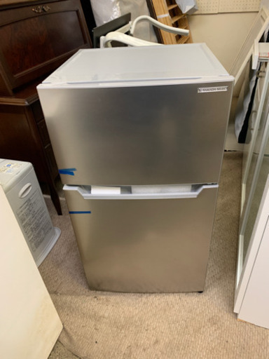 12/23購入　新品　YAMADA　SELECTYRZC09H1　2ドア冷凍冷蔵庫　(87L・右開き)　シルバー