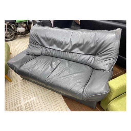 1/17【✨お買い得・値下げ品✨】 ソファ レザーソファ 高さ76cm 奥79cm 横150cm 座面31cm