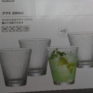未使用品>ニトリのガラスコップ