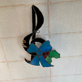 ステンドグラス　音楽　飾りの画像