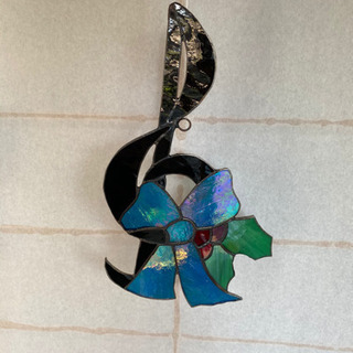 ステンドグラス　音楽　飾りの画像