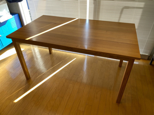 無印良品　タモ材ダイニングテーブル　幅140×奥行80×高さ72㎝