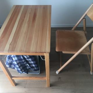 無印良品　机・椅子あげます