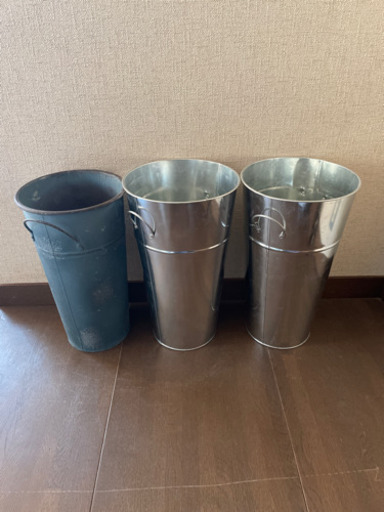 ブリキ  傘立て 3つセット