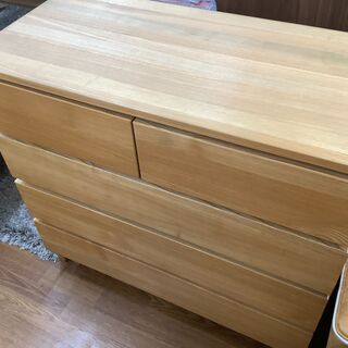無印良品　4段ローチェスト　【トレファク川越店】