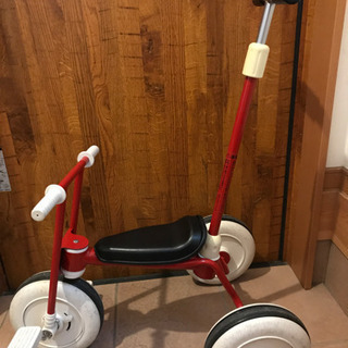 値下げ　無印良品　舵取り棒付き三輪車　②