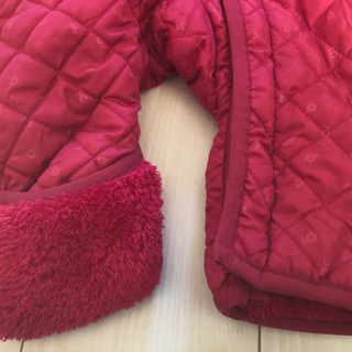 美品 ベビー 女の子 ピンクジャンプスーツ アウター ロンパース 70〜80cmの画像