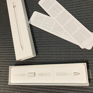 Apple Pencil　外箱、変換アダプタ、交換用ペン先チップ