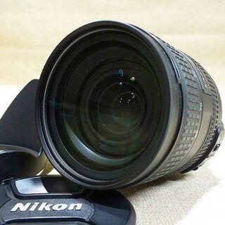 【苫小牧バナナ】ニコン/Nikon 標準ズームレンズ AF-S NIKKOR 24-85mm f/3.5-4.5G ED VR レンズフード付き 動作OK♪