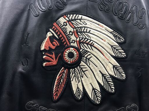 ?【新品・定価18万】イタリア・ミラノ発・BOLINI INDIANS豪華刺繍MA-1フライトジャケット『基本送料無料』