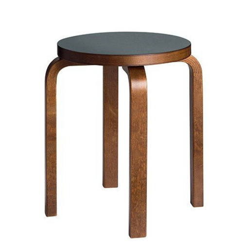 スツール 60 ウォルナット／ピューターリノリウム