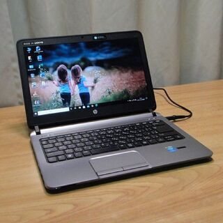 ご購入頂きました 特価！美品 高速・高性能ノートPC 13.3インチ HP ProBook 430 G1 Core i3 メモリー4GB SSD 240GB（新品）特価！Win10 pro・Office 2019 pro 搭載 WiFi Bluetooth Webカメラ HDMI SDカードリーダー 指紋認証センサー搭載の画像