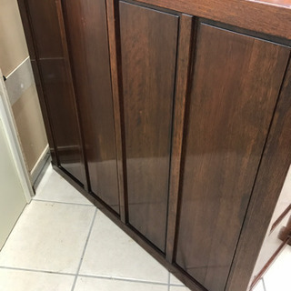値下げ！和家具 キャビネット 幅約100cm×奥行き約42cm×高さ約87cmの画像
