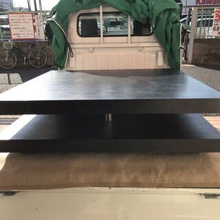 木製 座卓 茶道 黒 大型 豪華 幅120cm×奥行120cm×...