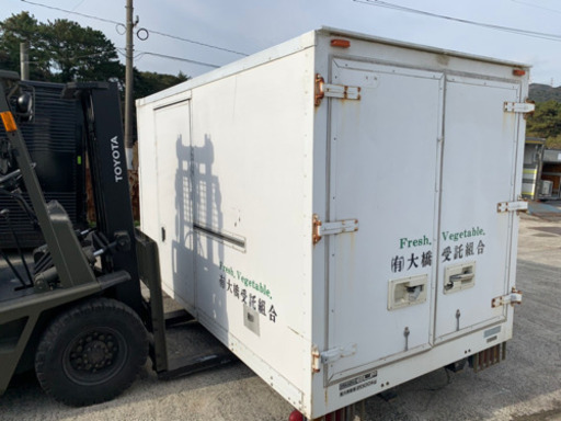 No.453 保冷バン 2ｔ アルミ箱 バイク倉庫 トラックコンテナ コメ保管庫 物置 DIY