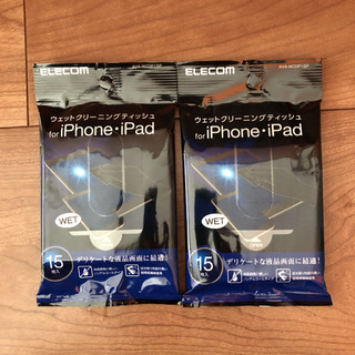 ELECOM ウエットクリーニングティッシュ×2の画像