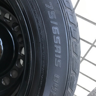ダンロップ・エネセーブ 175/65R15 中古 ホイール、ホイールカバー、ナット付きの画像