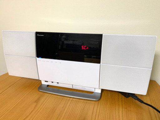 【美品】2011年製 ホワイト/ Pioneer CDミニコンポ/ Bluetooth機能搭載 X-SMC2-W