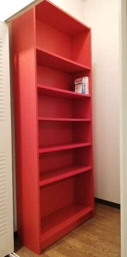 IKEA BILLY イケア ビリー本棚赤レッド (けろみ) 新浦安の収納 IKEA BILLY イケア ビリー本棚赤レッド (けろみ) 新浦安の収納