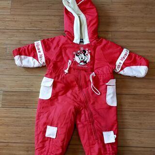 【サイズ90】【美品】ミニーマウス・スキーウェア