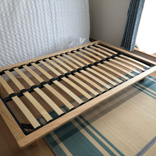 受け渡し相手見つかりました。無印良品セミダブルベッド　ニトリマットレスセットで
