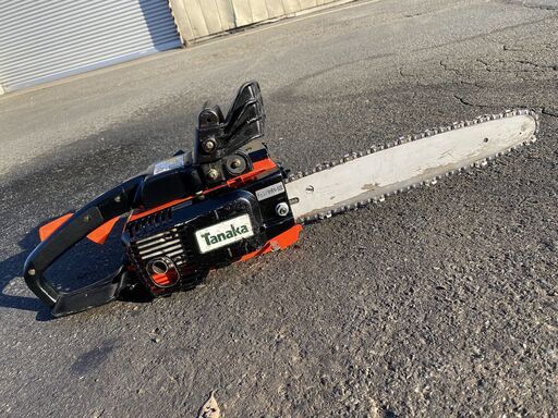 整備済 すぐ使える 日立工機 33cc タナカ　ECS-3359　エンジン チェーンソー バーサイズ 350mm 現品確認　初期不良対応可能