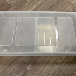 収納ケース 浅型 両面開き