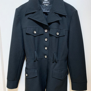 値下げ☆イタリア製☆Romans☆M☆L☆レディース☆かっこよいジャケット☆アウター☆黒☆コートの画像