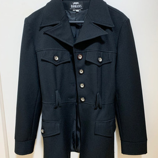 値下げ☆イタリア製☆Romans☆M☆L☆レディース☆かっこよいジャケット☆アウター☆黒☆コートの画像