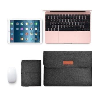 【新品】【選べる2色】ipad Air Surface Pro macbook タブレット ケース/カバー レザー ポーチ カバン型 電源収納ポーチ付き おしゃれ スリーブ上質 高級PU レザー サーフェス プロ 13インチ②の画像