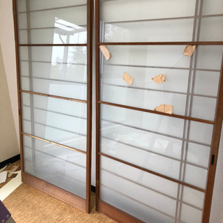 ガラス板　ふすま　差し上げます！