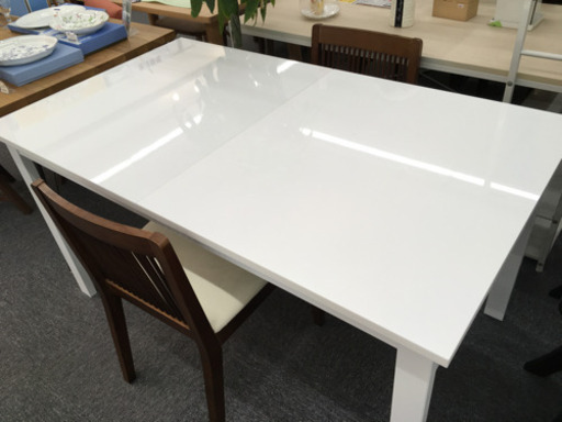 i166 dinos cecile 伸長式ダイニングテーブル 椅子2脚付き ディノスセシール