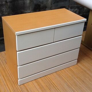 【1980円】3段 チェスト 収納家具 ホワイト 90×45×H...
