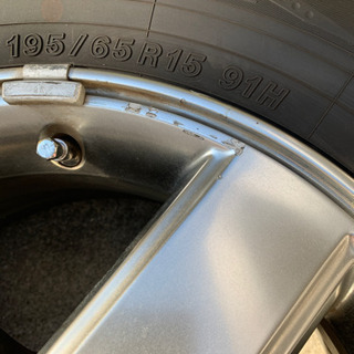 ノーマルタイヤ4本　195/65R15 19年製造の画像