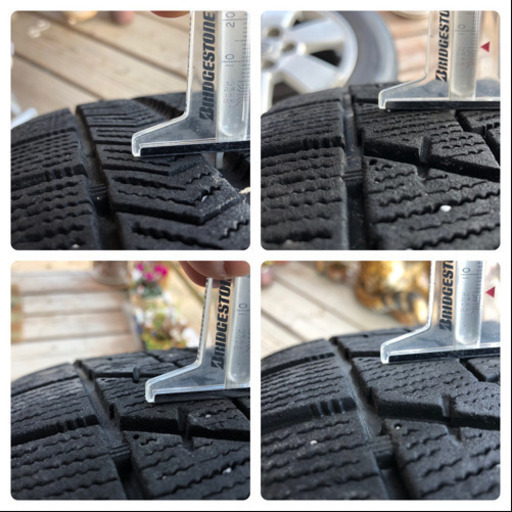 応談可能！BSスタッドレス4本 トヨタ純正 60系ノア・VOXY 15×6Ｊ 5穴 PCD 114.3 +50 195/65R15 ブ