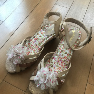 花柄　サンダル　Lサイズ