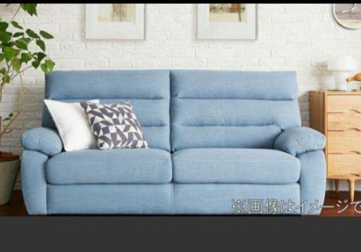 値下げ　美品　2.3人掛けソファ　布　取り外し可能な背もたれ ハイバックデザイン