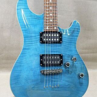 【苫小牧バナナ】美品 SCHECTER/シェクター RJ-1-24-TOM AQB/R アクアブルー Gotohロックペグ/コイルタップSUPER ROCKピックアップ♪