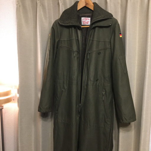 ミリタリ ジャンプスーツ フライトジャケット ライナー付 ドイツ軍 戦闘服 古着