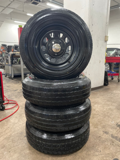 100ハイエース デイトナホイール　タイヤ　キャップセット