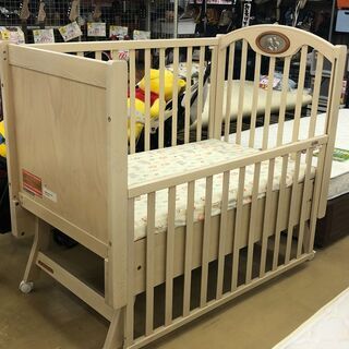 Aprica / アップリカ ベビーベッド 2Way 幸せベッドSTD