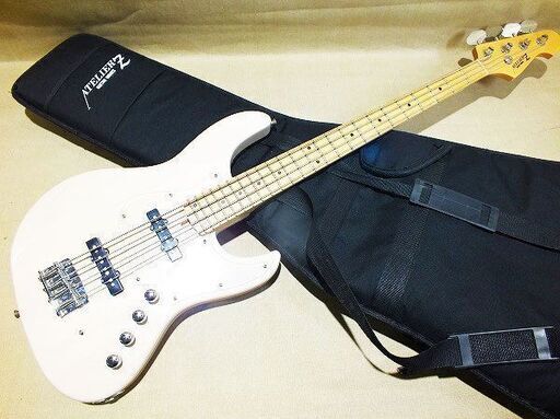 【苫小牧バナナ】ATELIERZ/アトリエZ エレキベース JZ-189/S TP-WH ギグバッグ付き 中古 音出し確認済み♪