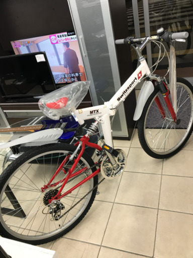 美品！Switzsport 18段変速 26型 折りたたみ自転車