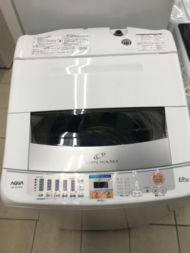 値下げ再掲！ AQUA AQW-VW100G 2018年製 10kg 洗濯機