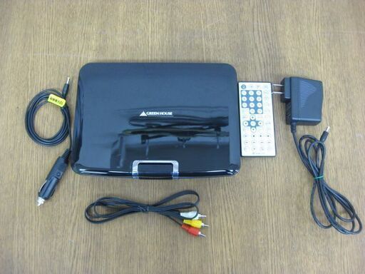 GREEN HOUSE グリーンハウス Gaudi 9型 ポータブルDVDプレーヤー GHV-PDV900K ブラック