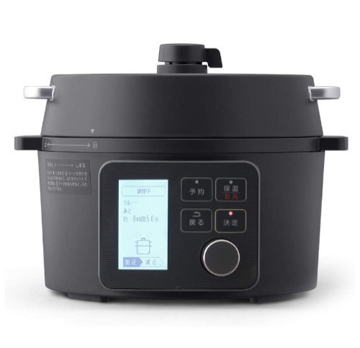 【煮込み、時短、ほっこり☆】アイリスオーヤマ 電気圧力鍋2.2L黒 PMPC-MA2-B