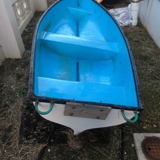 ミニボート、オール2本の画像