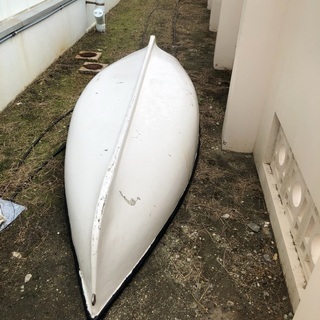 ミニボート、オール2本の画像